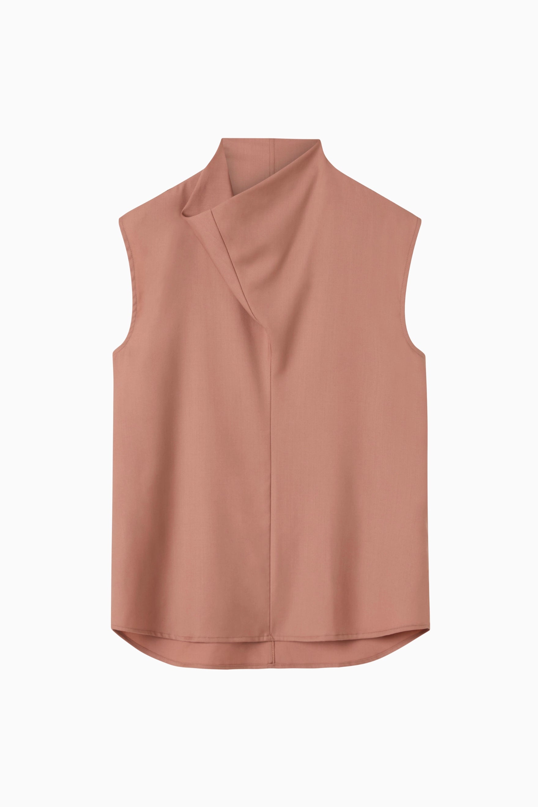 Cowl Top - Faded Rose Wool