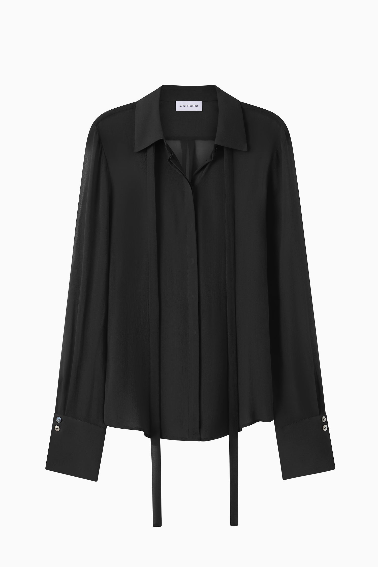 Perfect Shirt 2.0 - Black Georgette