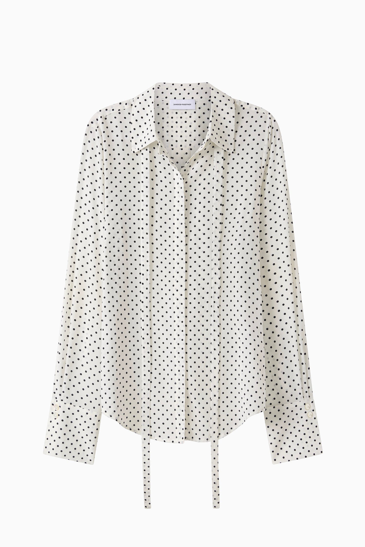 Perfect Shirt 2.0 - Polka Dot White Silk