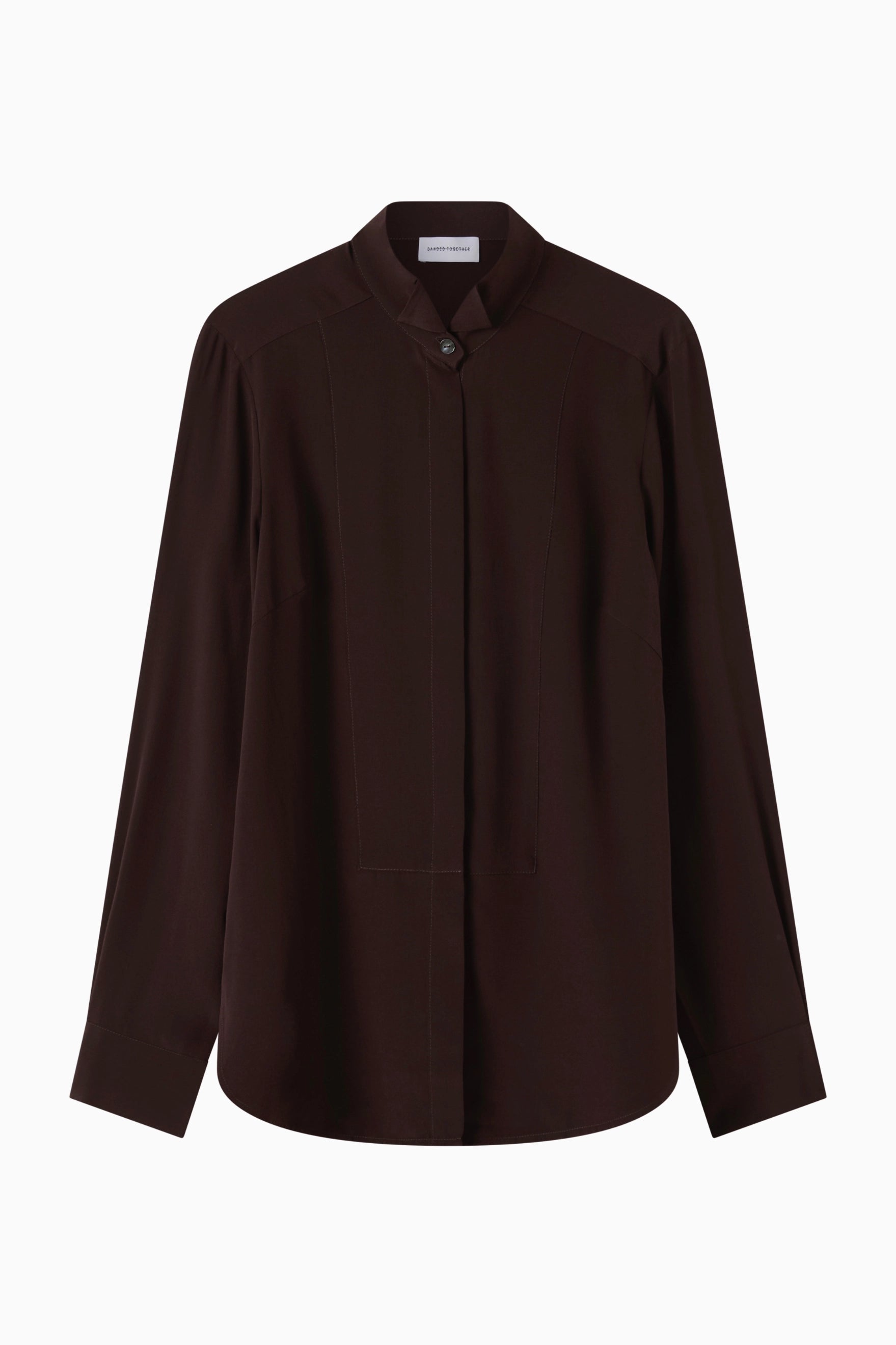 Tuxedo Shirt - Espresso Silk