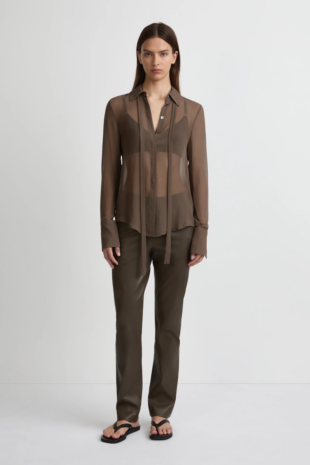 Perfect Shirt 2.0 - Dark Moss Georgette