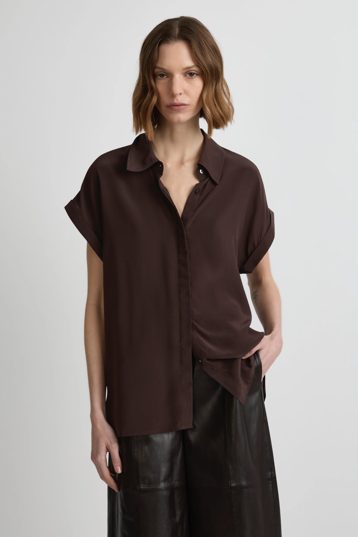 Heatwave Shirt - Cafe Solo Silk