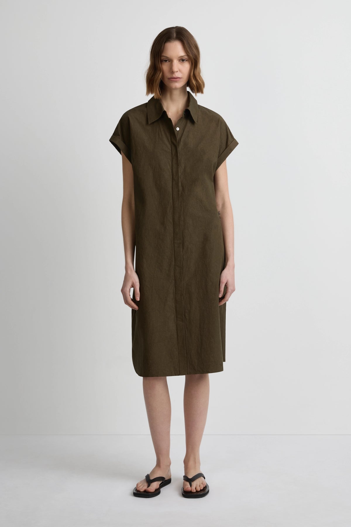 Heatwave Shirtdress - Olivo Cotton
