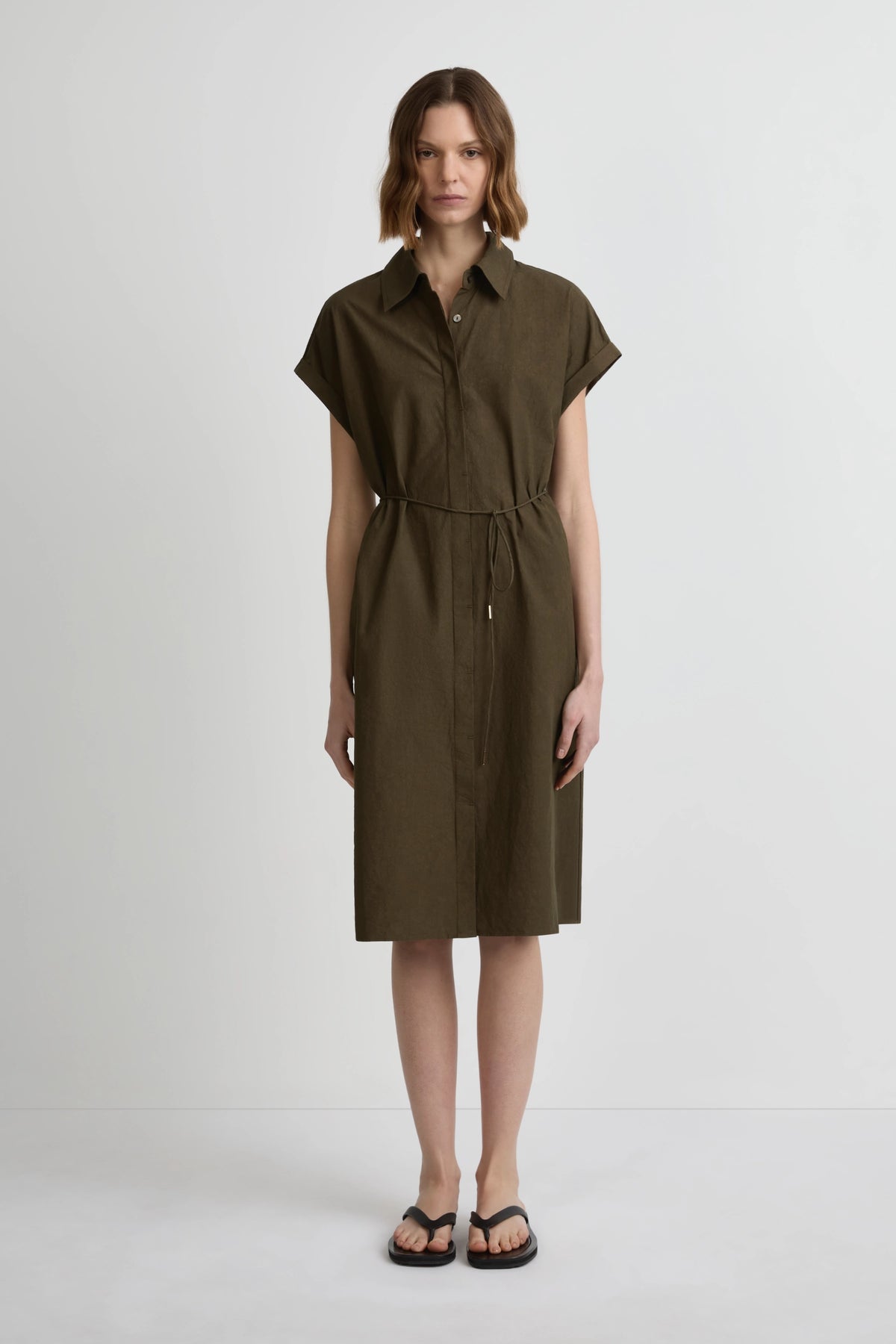 Heatwave Shirtdress - Olivo Cotton