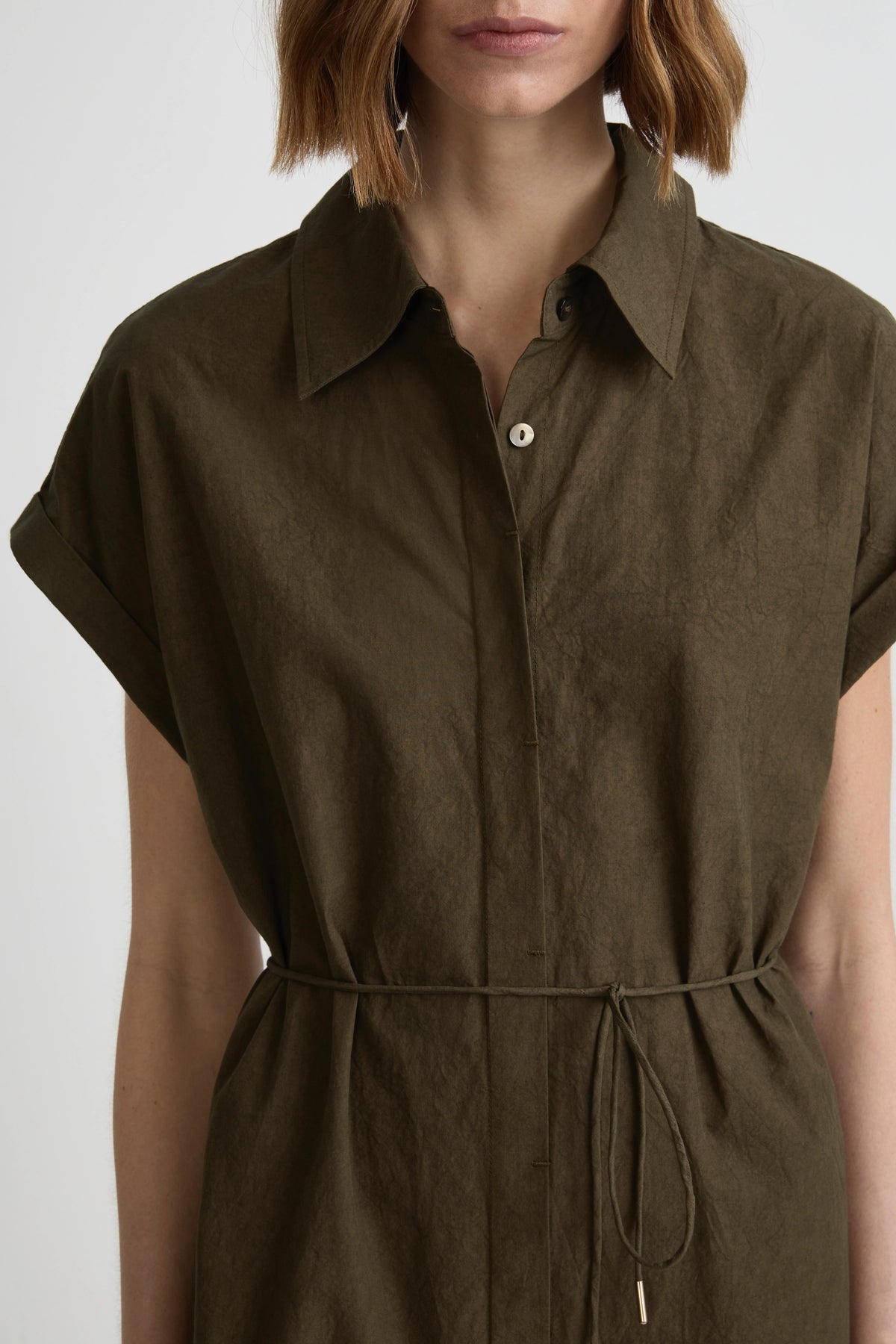 Heatwave Shirtdress - Olivo Cotton