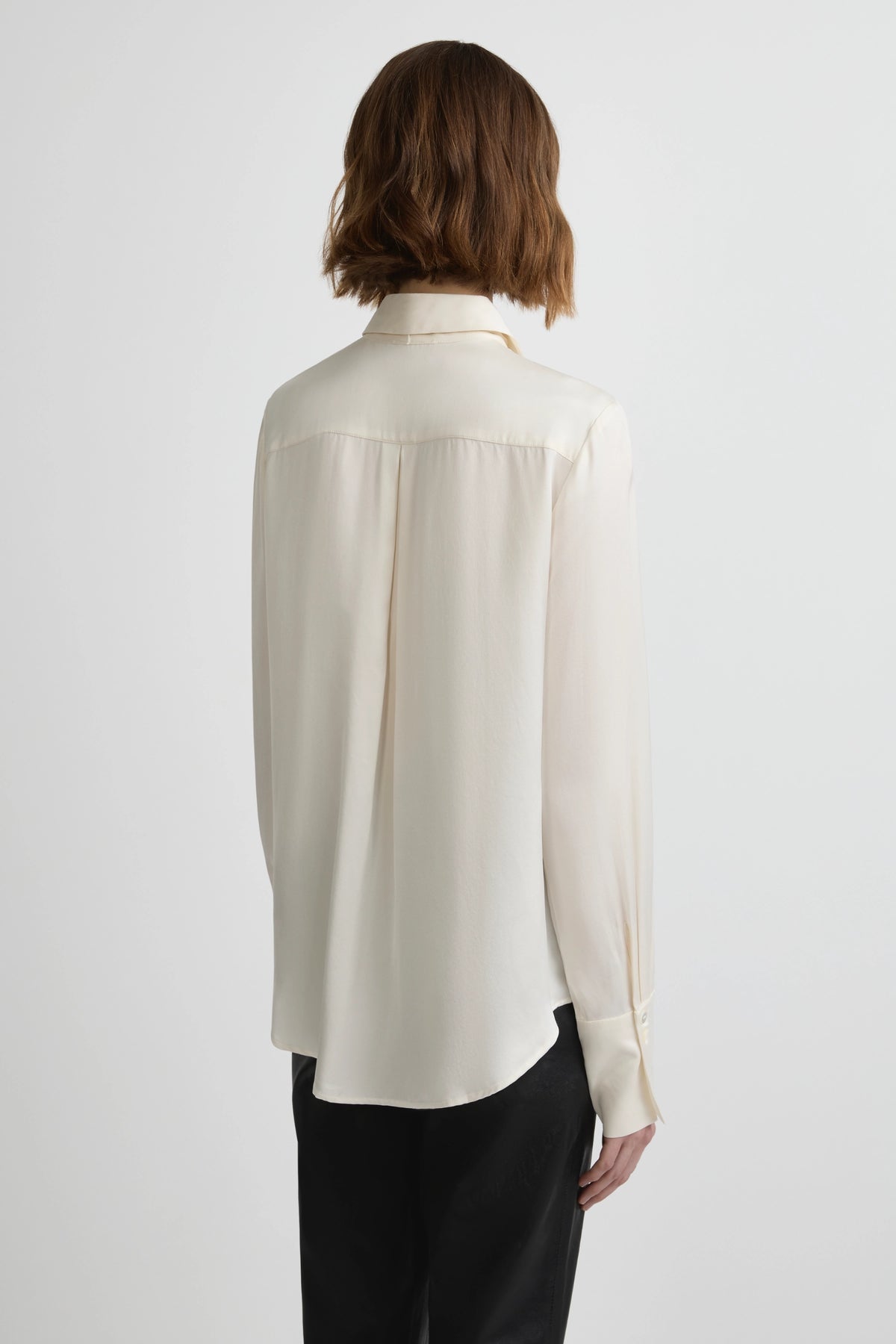 Perfect Shirt 2.0 - Whisper White Silk Satin