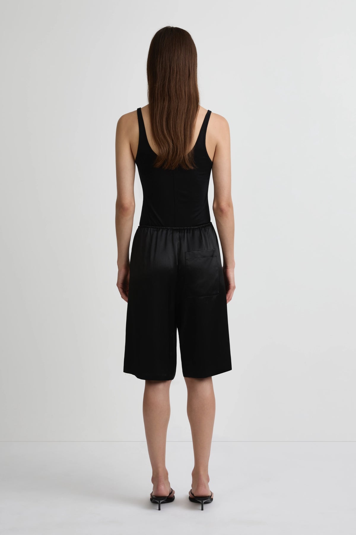 Resort Culotte - Black Luxe Silk