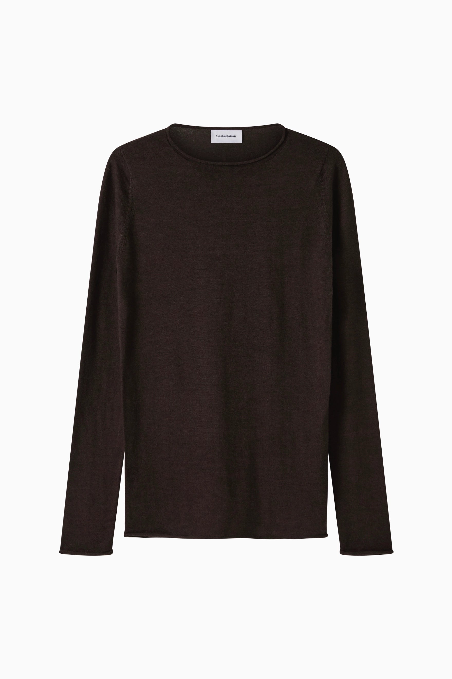 Cashmere Fitted Crew Neck - Espresso