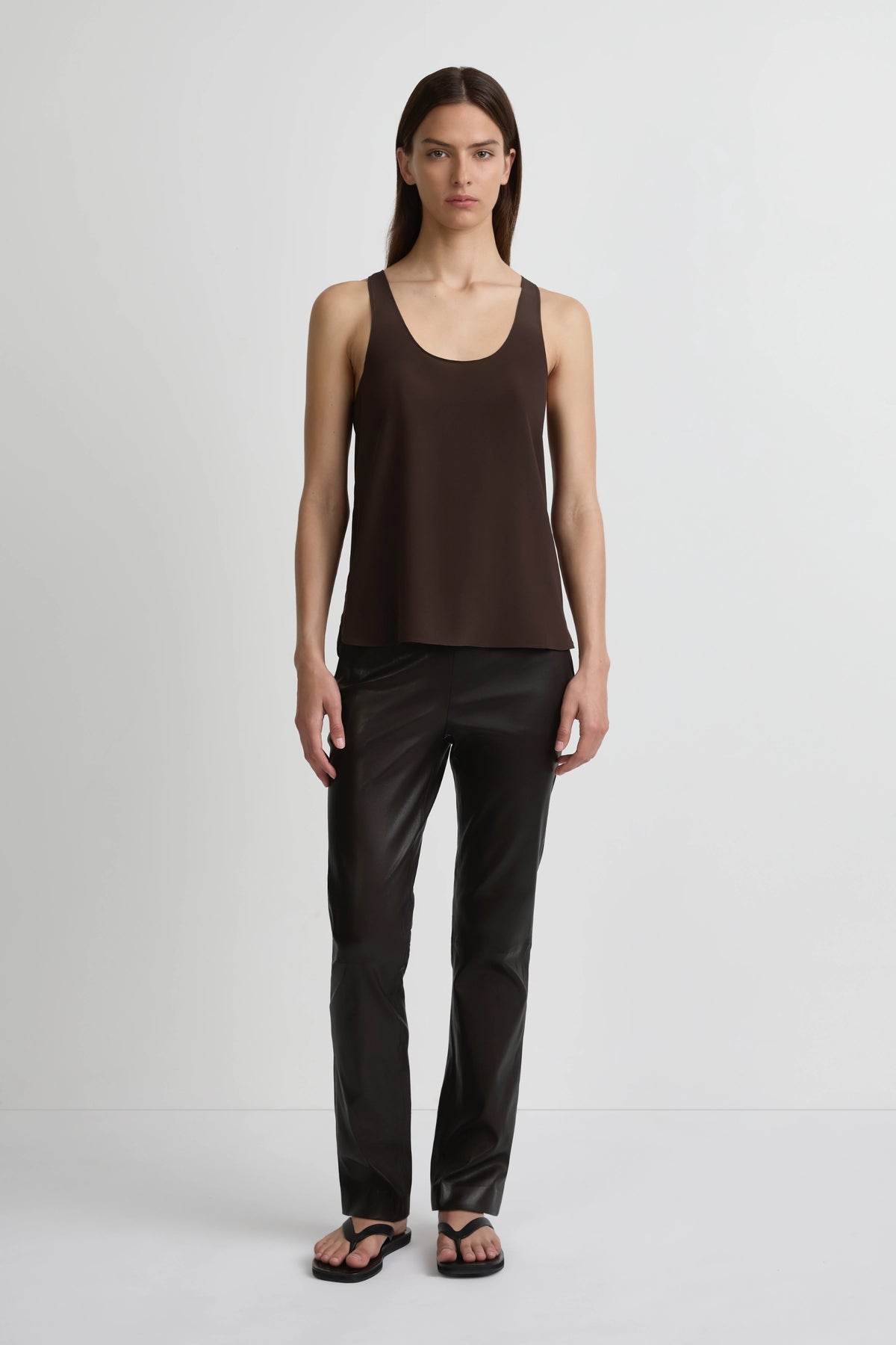 Perfect Silk Tank 2.0 - Cafe Solo