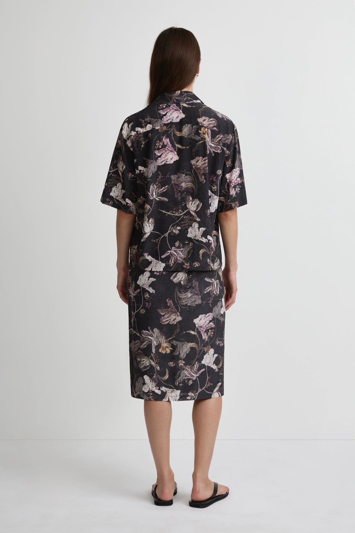 Mid Shirt - Flores Silk