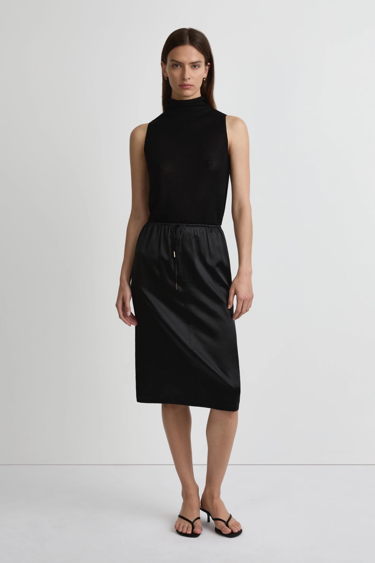 Origin Skirt - Black Luxe Silk