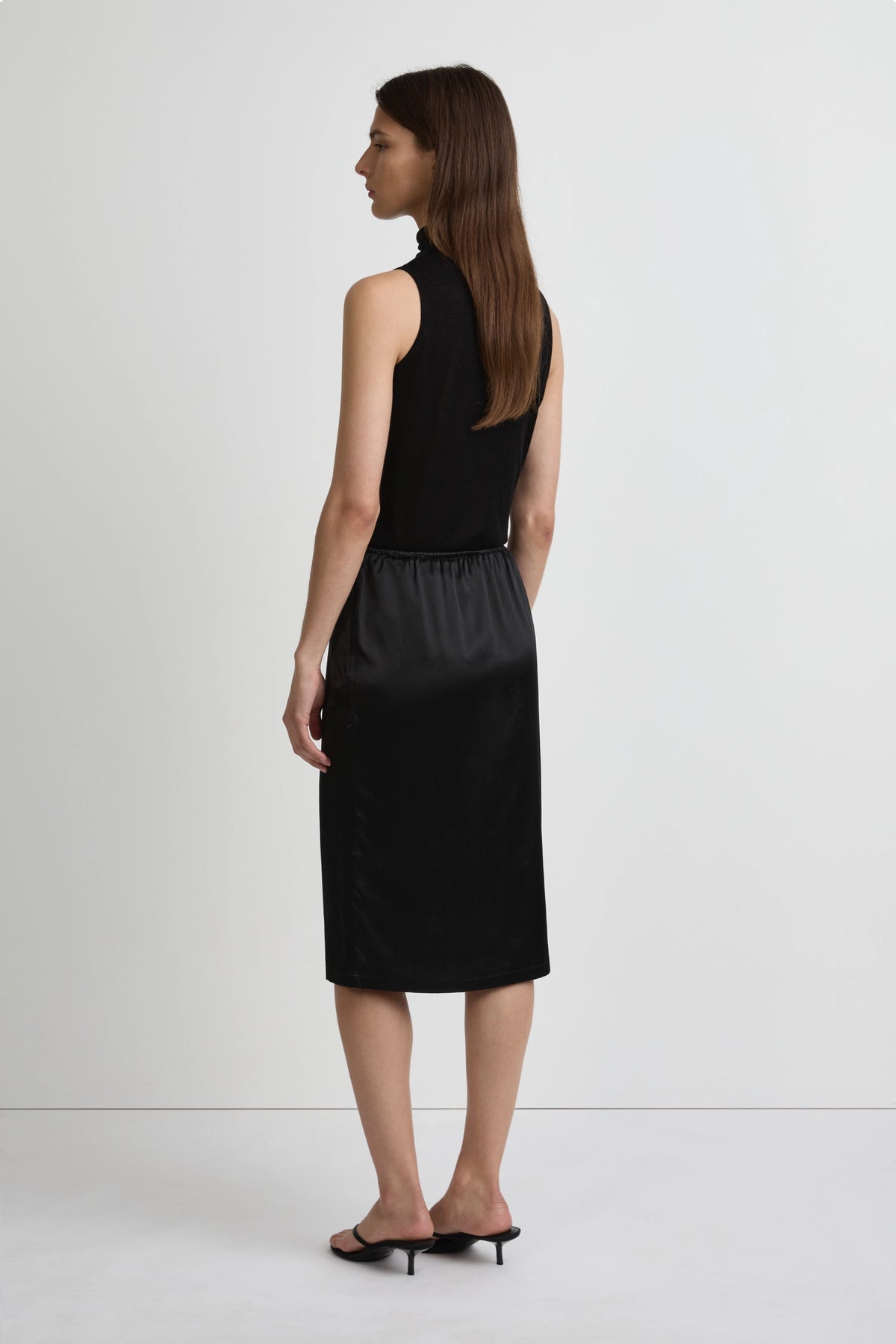 Origin Skirt - Black Luxe Silk