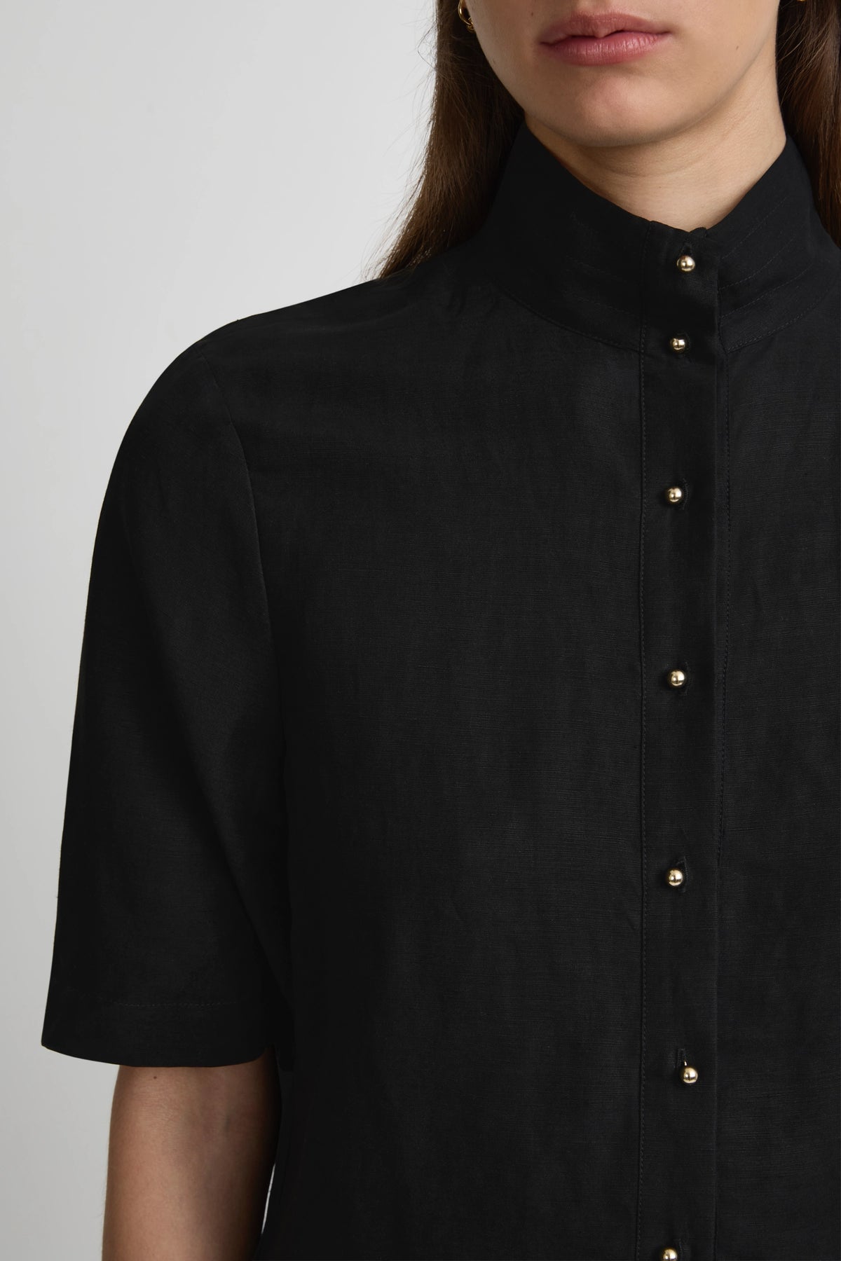 Edition Shirt - Black Silk Linen
