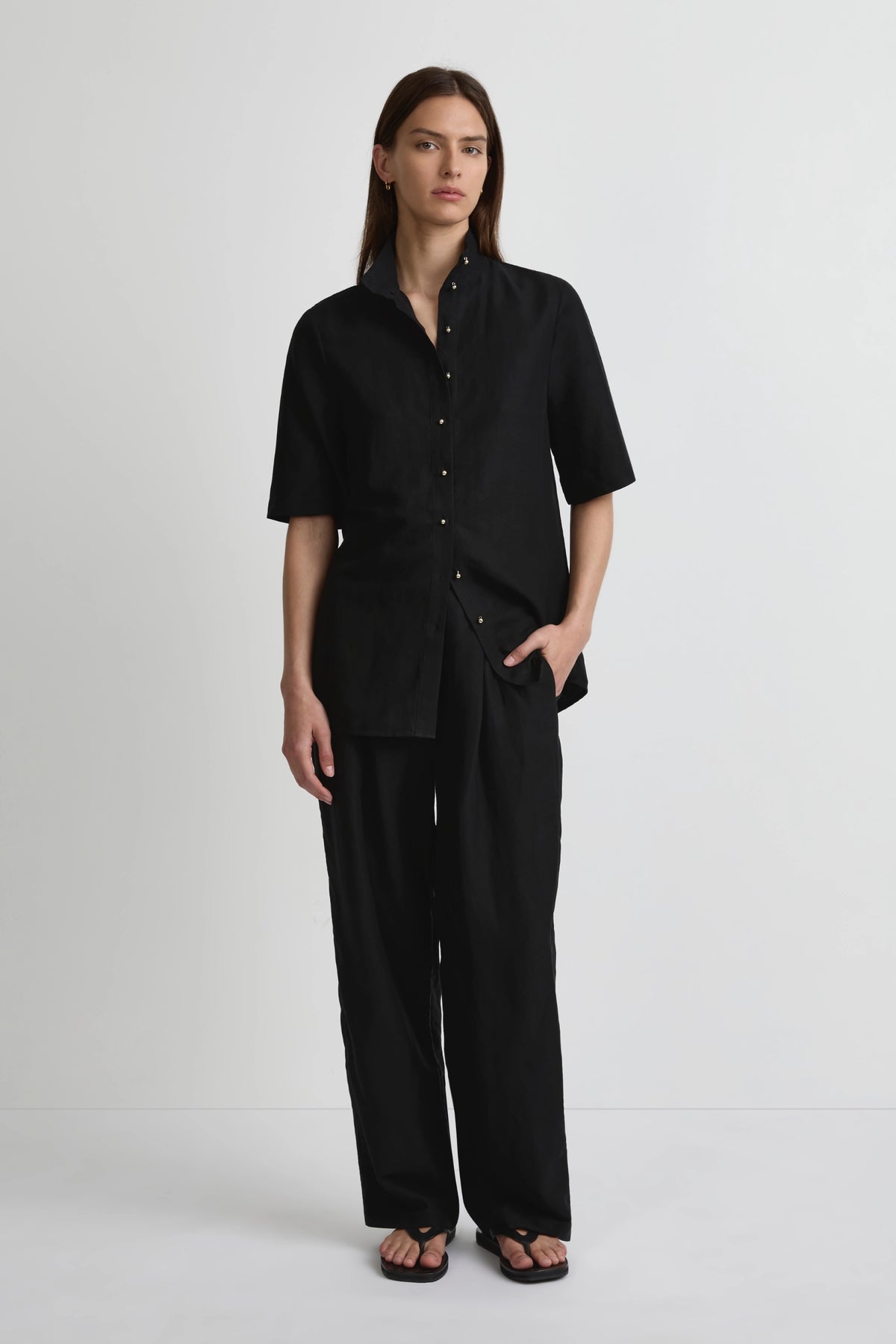 Hero Pant 2.0 - Black Silk Linen