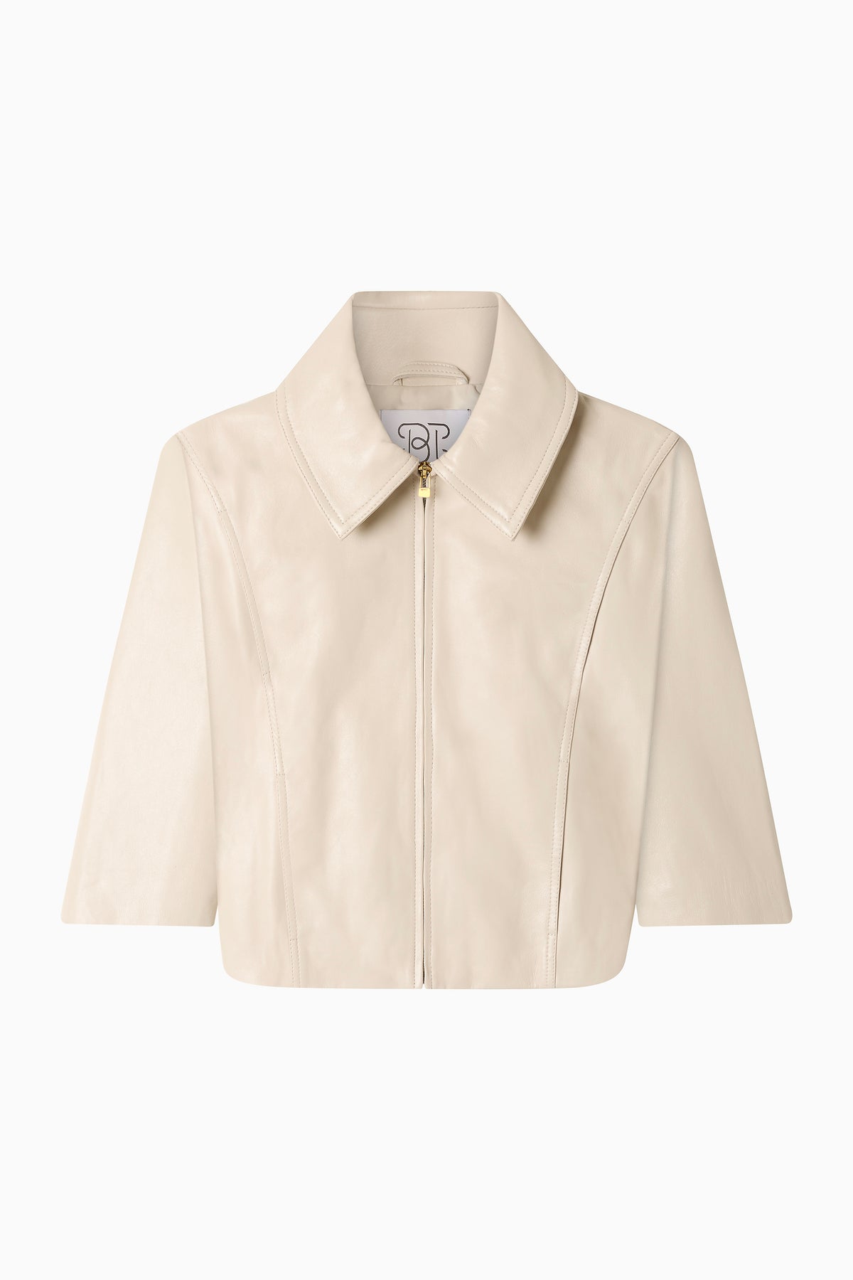 Leather Studio Jacket - Chalk