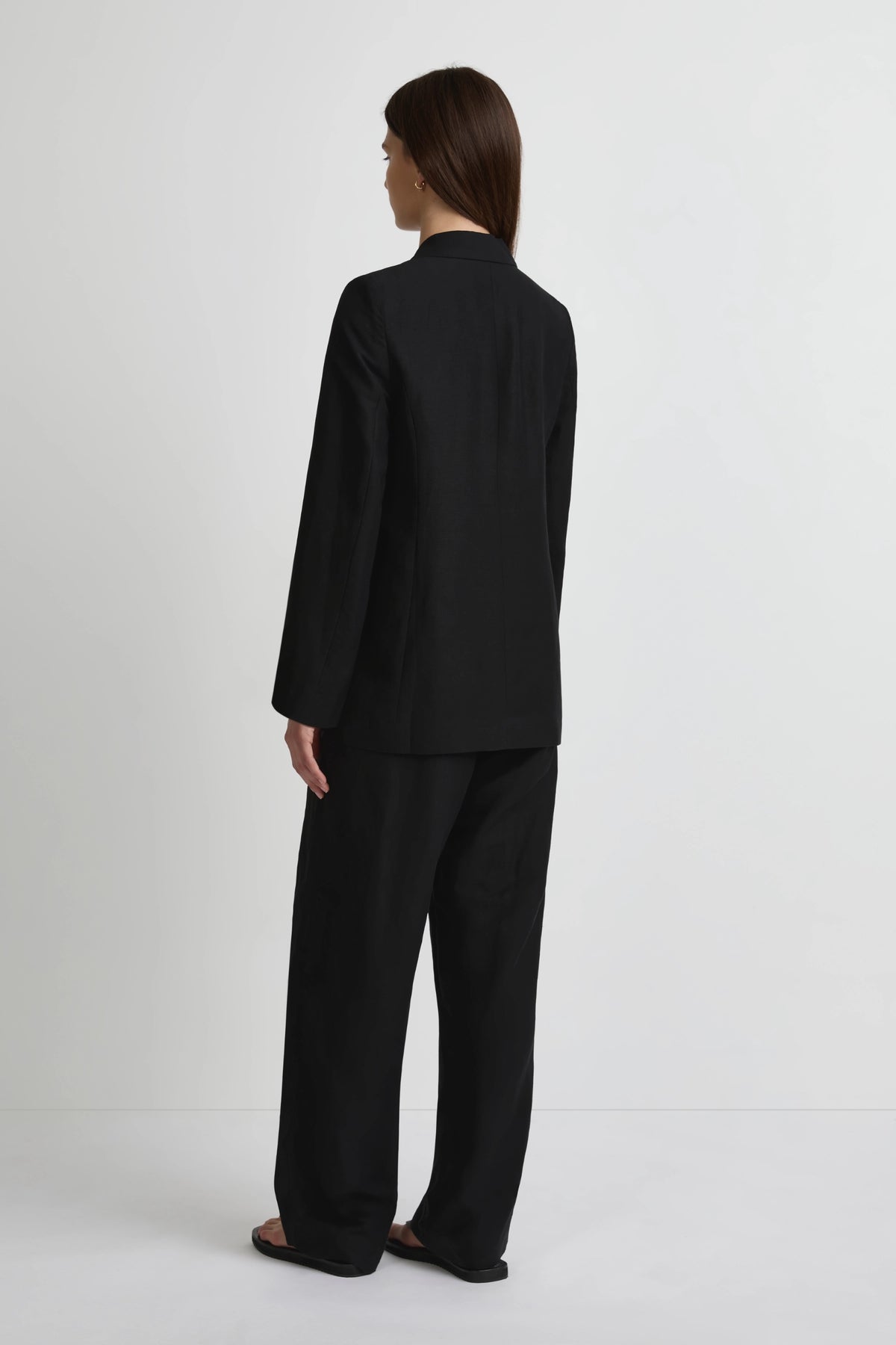 Easy Blazer - Black Silk Linen
