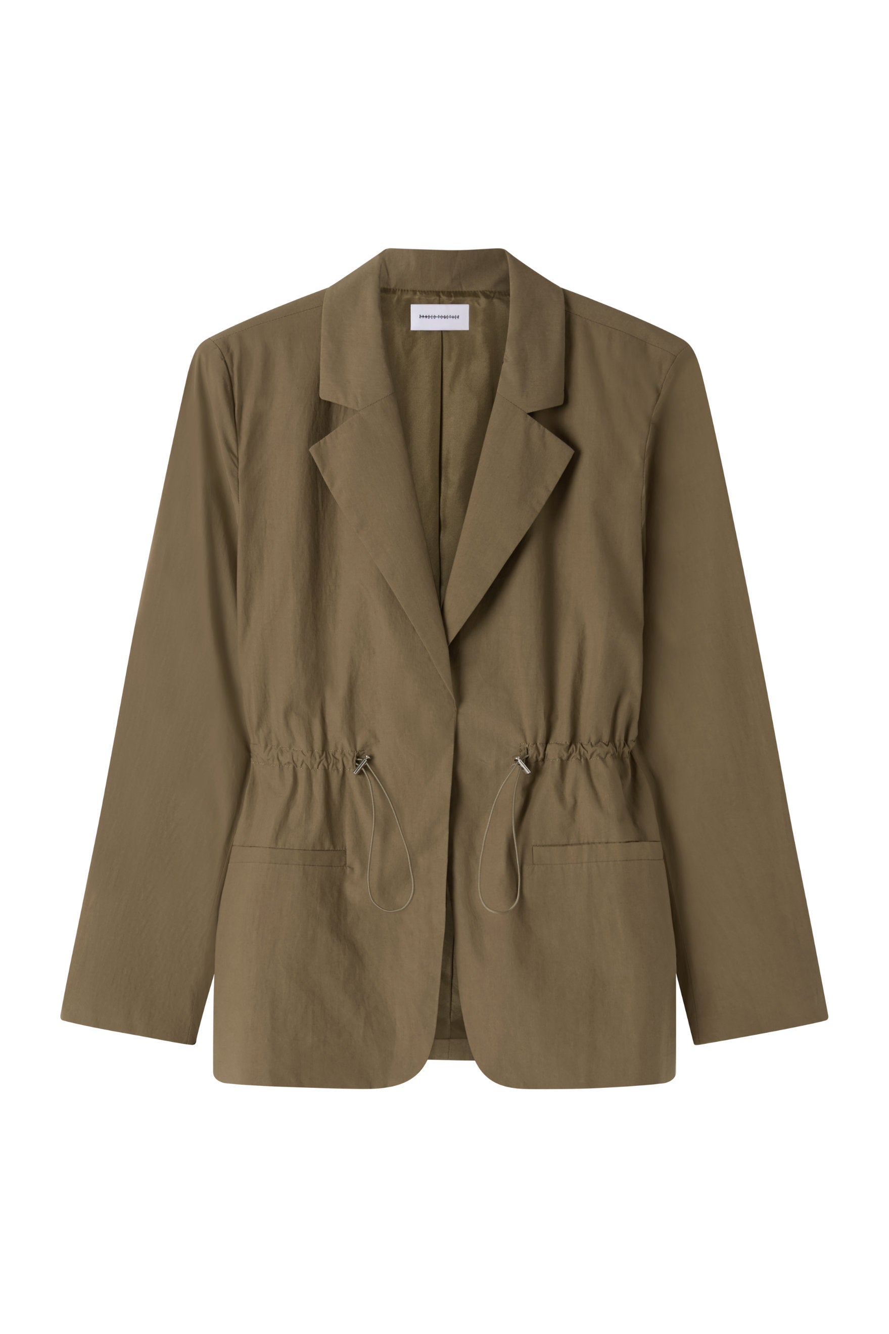 Cinched Blazer - Eucalyptus Cotton