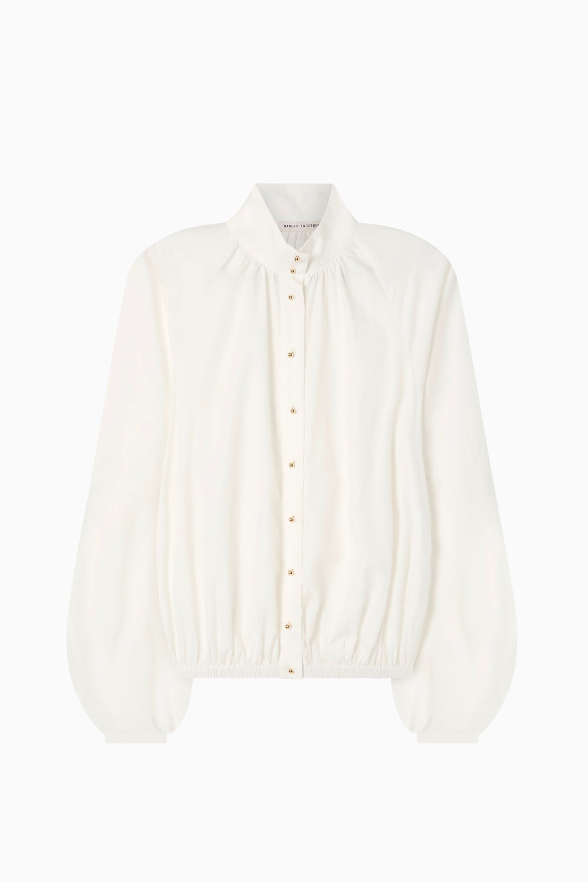 Enamoured Blouse - White Cotton Silk