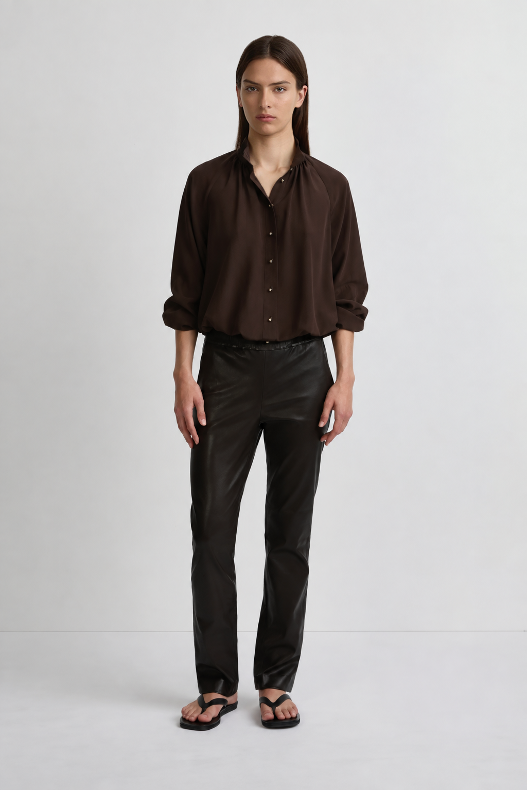 Enamoured Blouse - Cafe Solo Silk