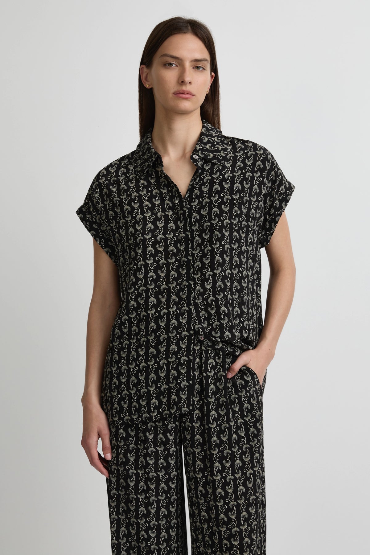 Heatwave Shirt - Palma Print Silk
