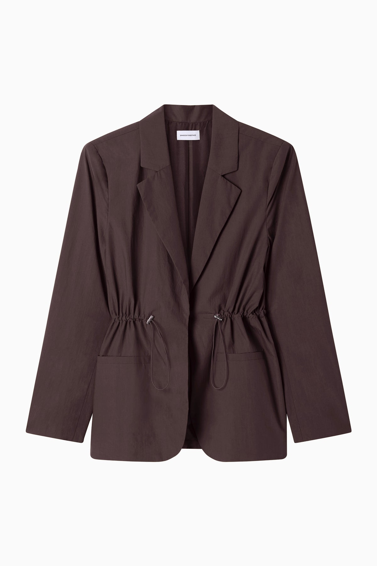Cinched Blazer - Muscatel Cotton