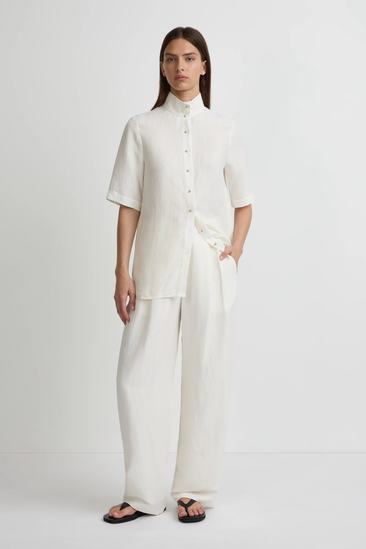 Edition Shirt - Salt Silk Linen