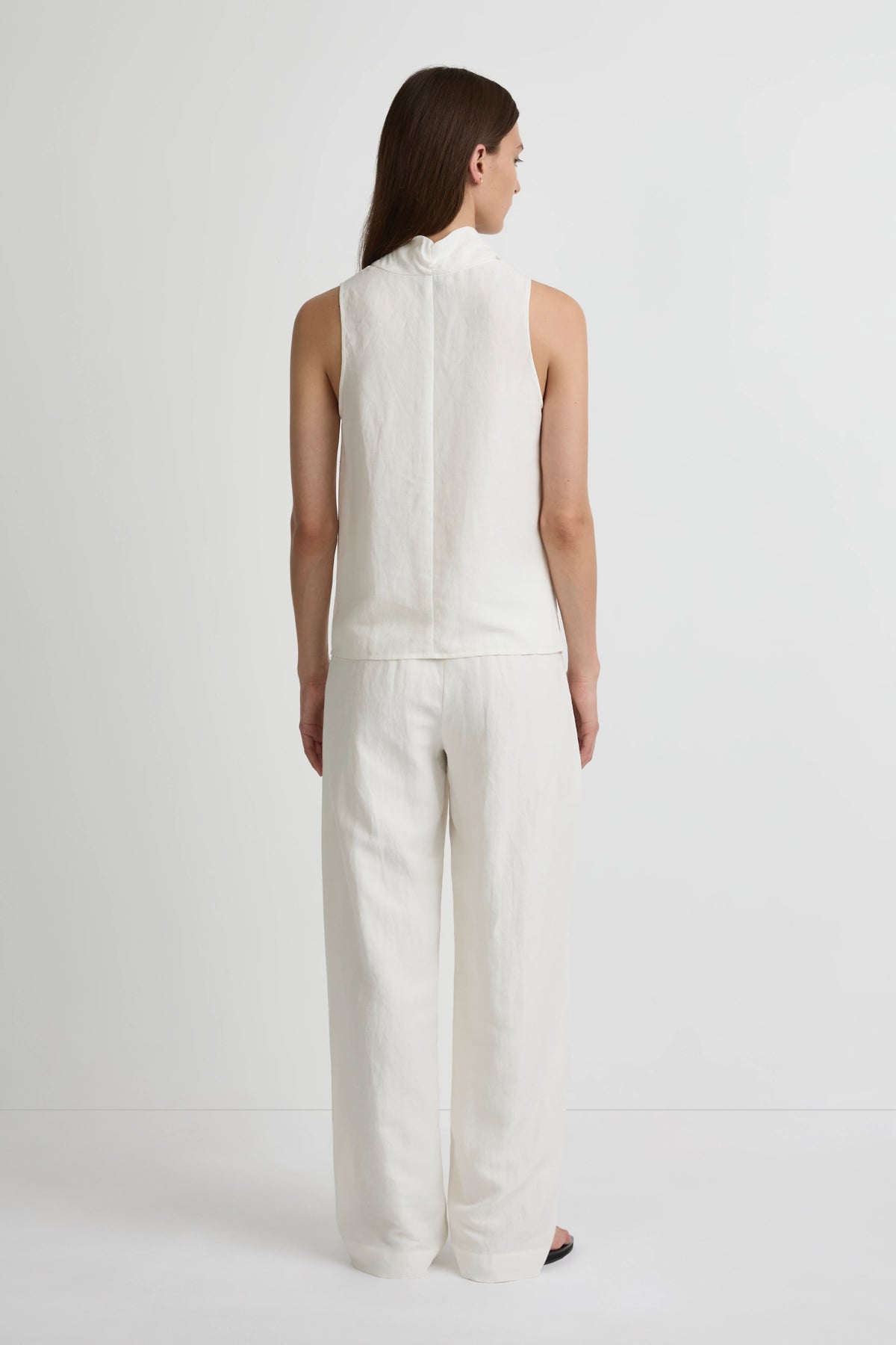 Studio Top - Salt Silk Linen