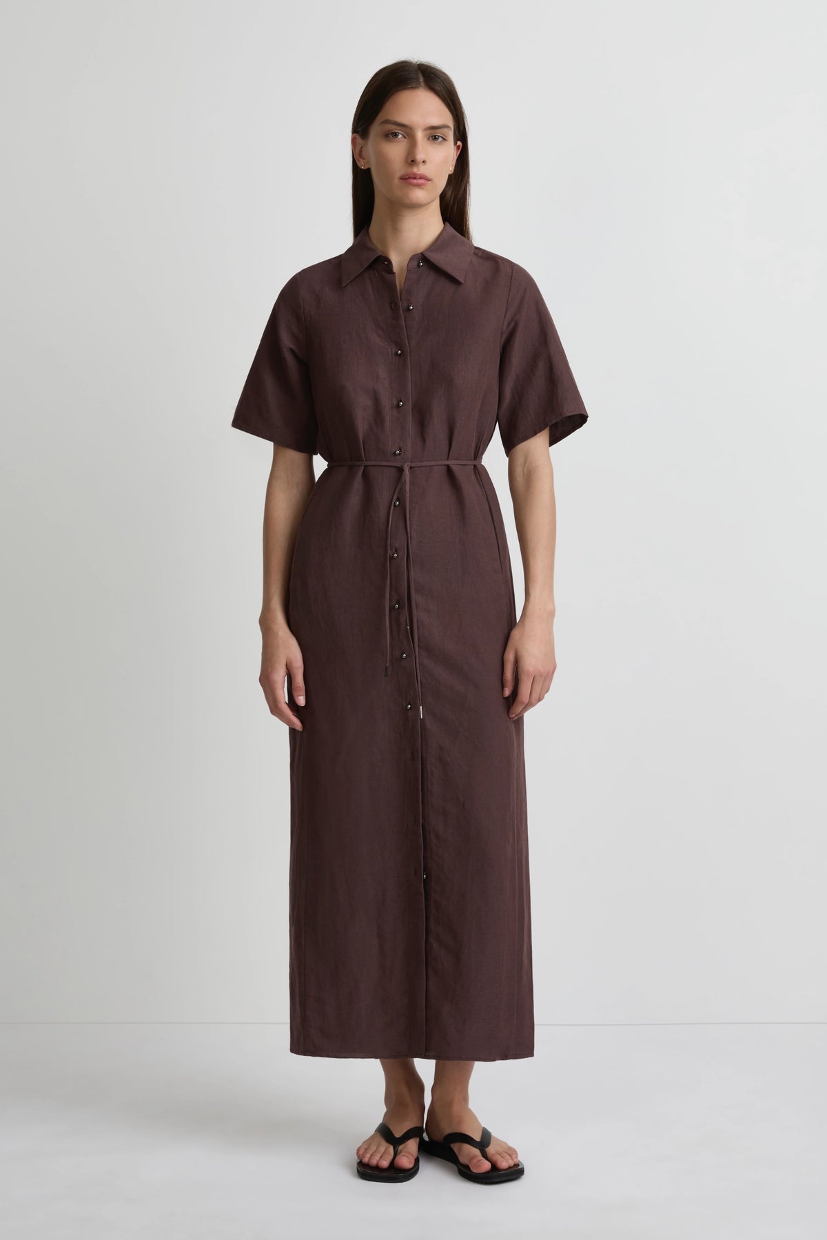 Edition Dress - Muscatel Silk Linen