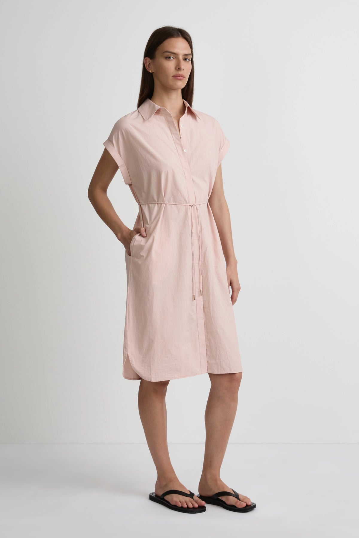 Heatwave Shirtdress - Almond Blossom Cotton