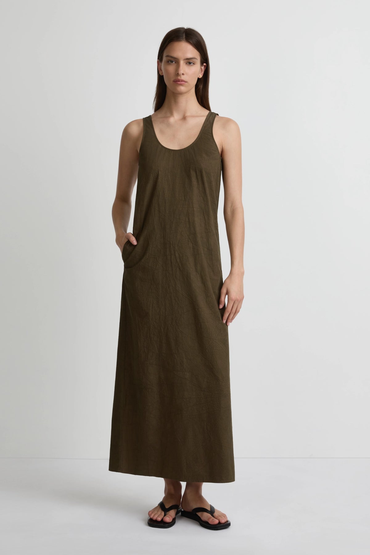 Easy Dress - Olivo Cotton