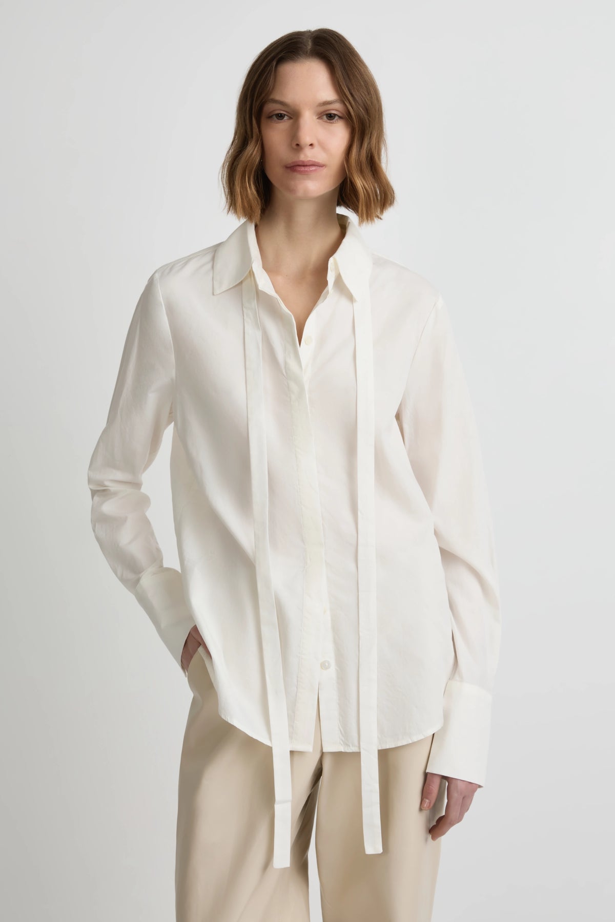 Perfect Shirt 2.0 - White Cotton Silk
