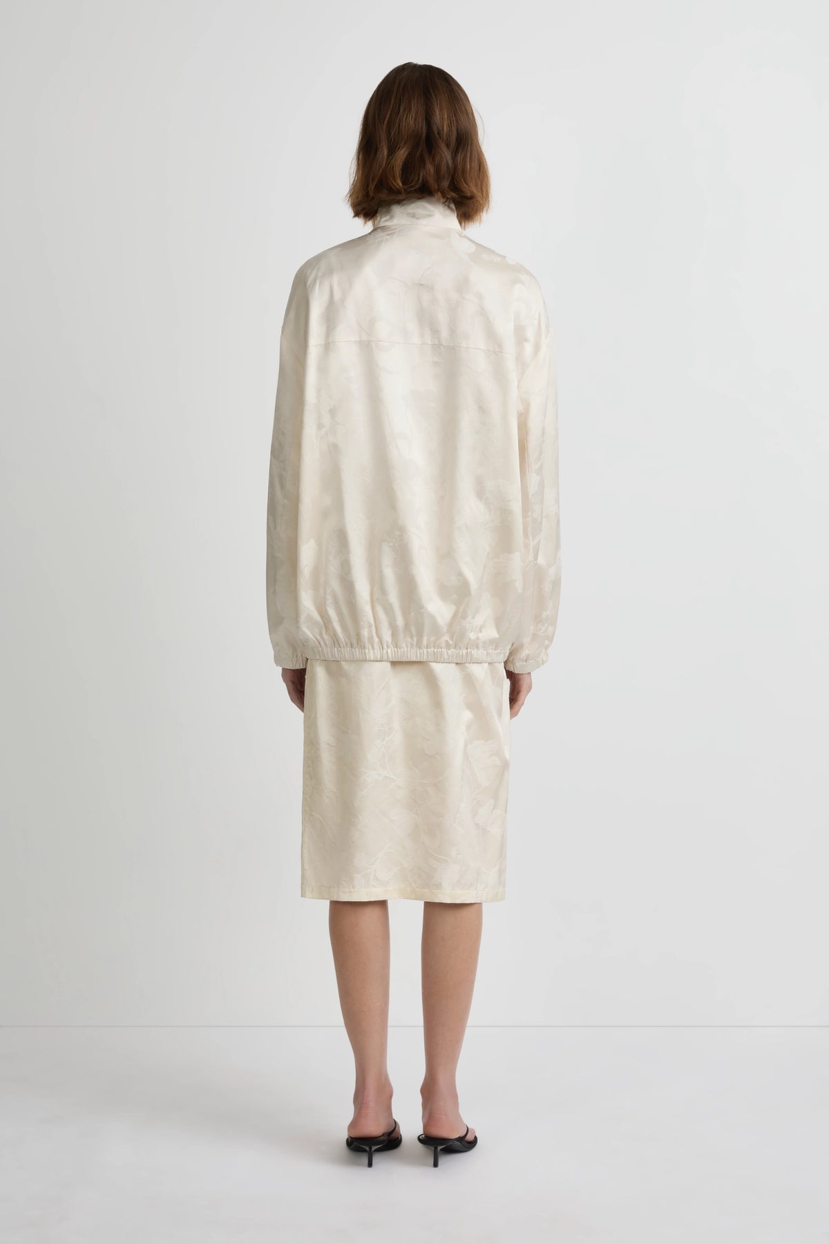 Longline Bomber - Heirloom Silk Cotton Jacquard