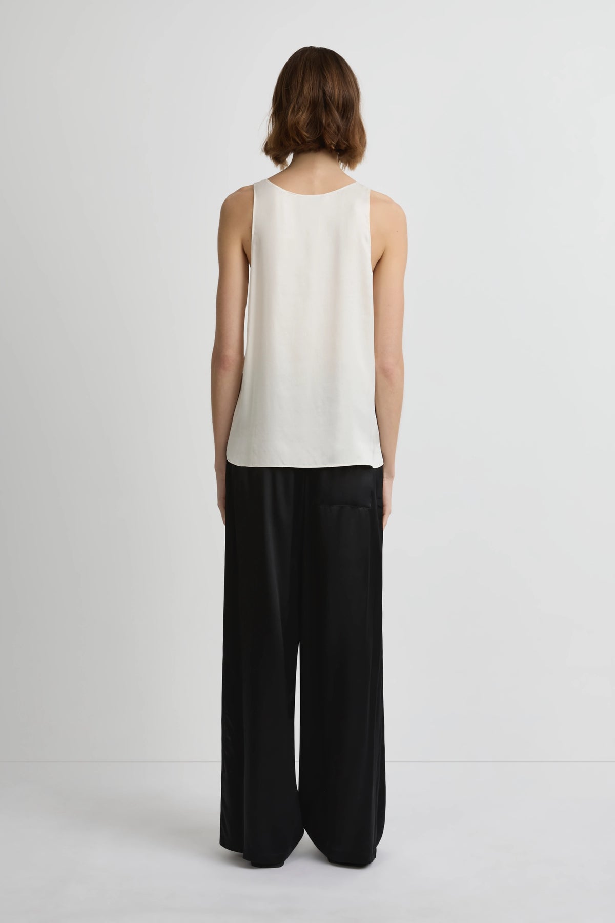 Perfect Silk Tank 2.0 - Whisper White Silk Satin