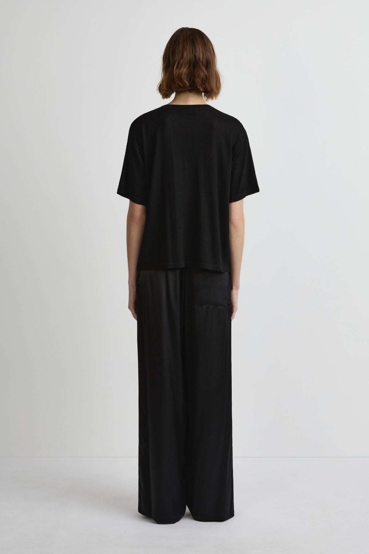 Longline Cashmere T - Black