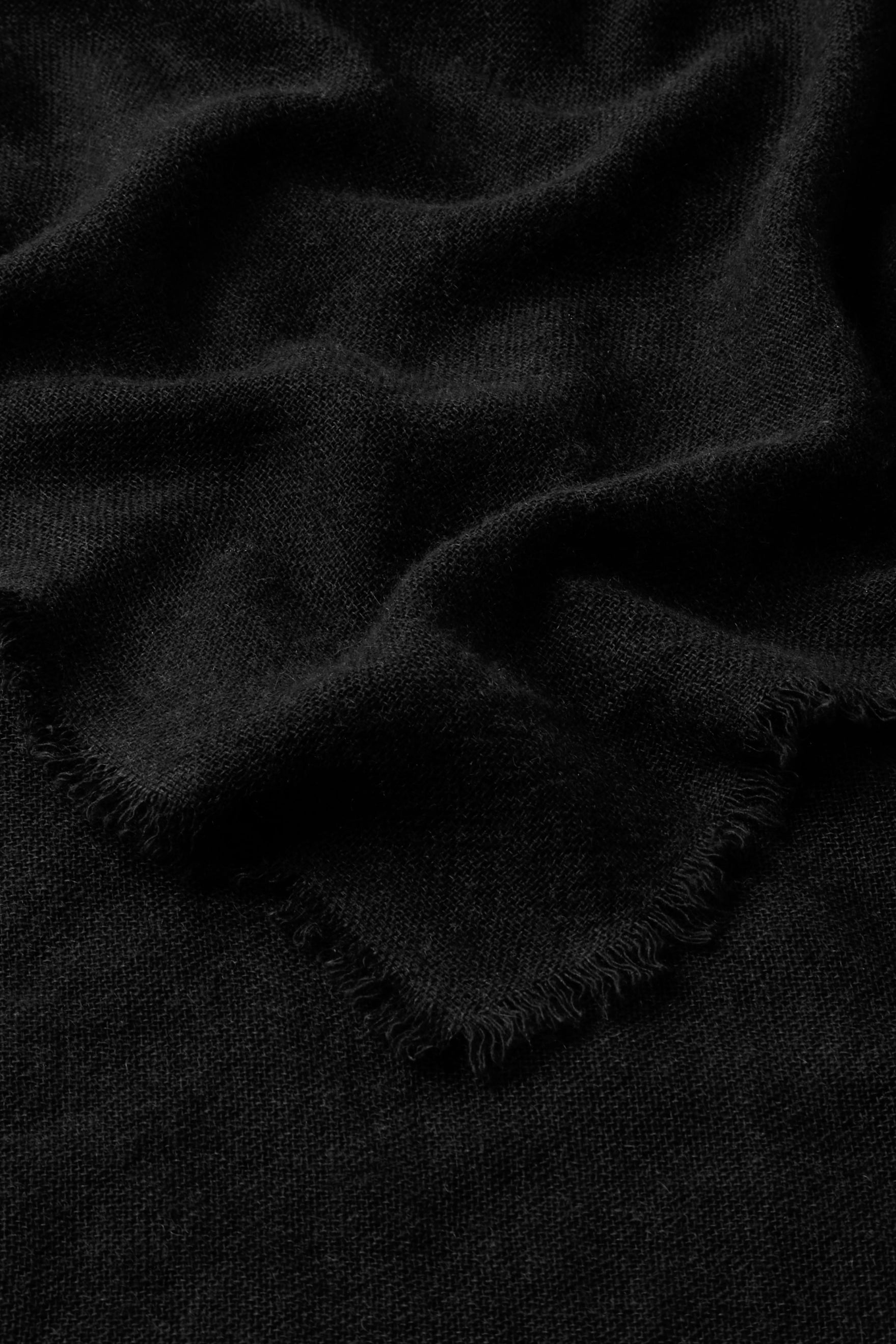 Cashmere Whisper Thin Scarf - Black