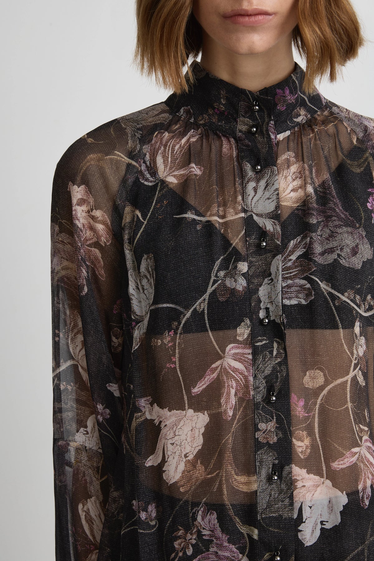 Enamoured Blouse - Flores Georgette