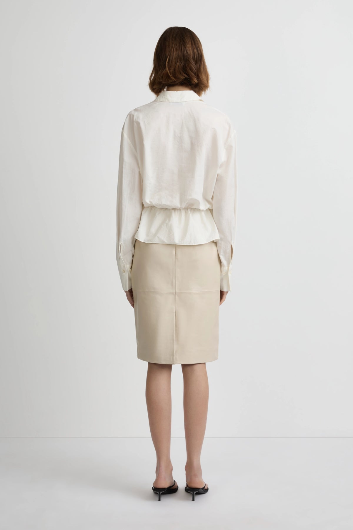 Wrap Shirt - White Silk