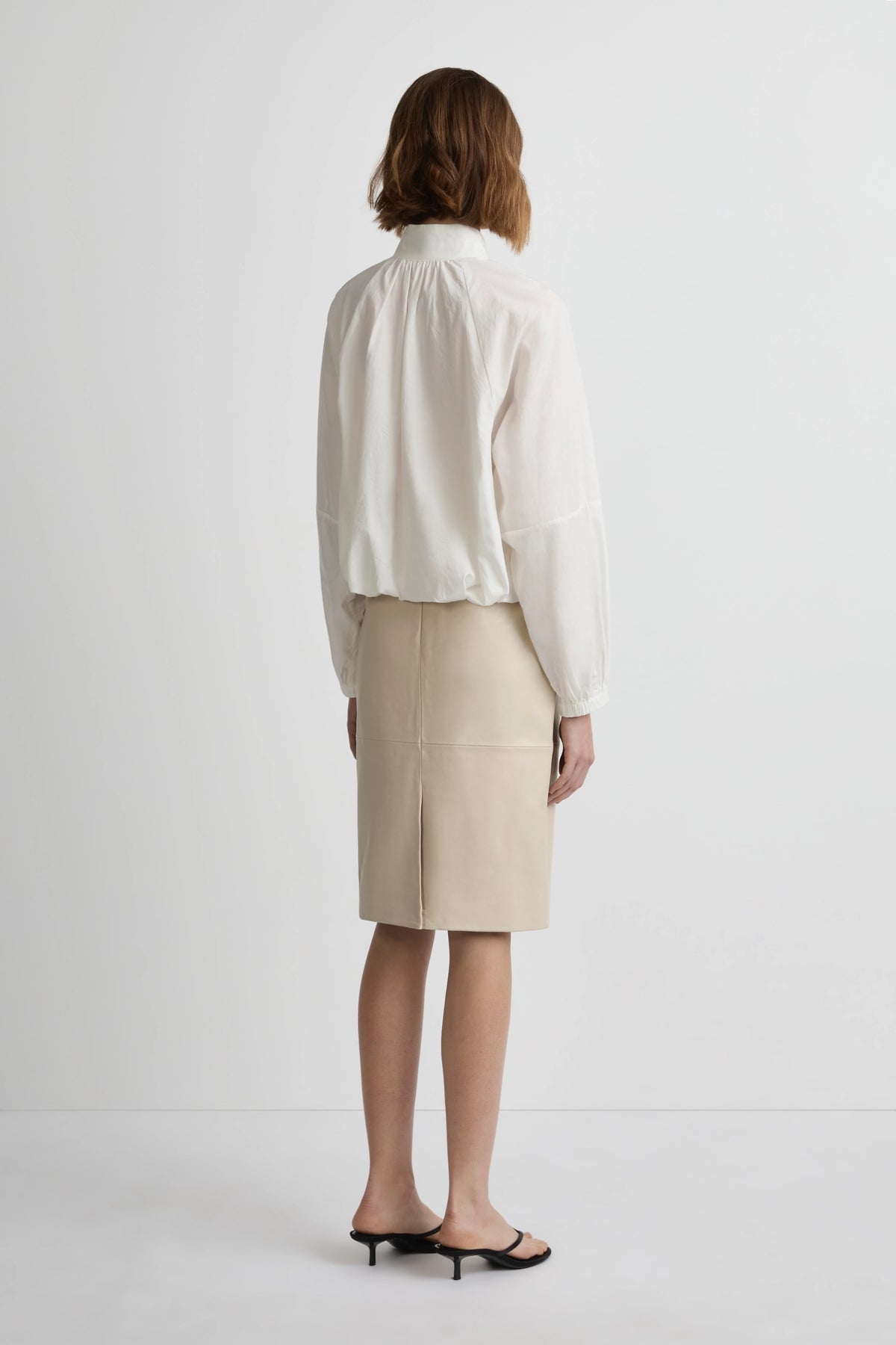 Enamoured Blouse - White Cotton Silk