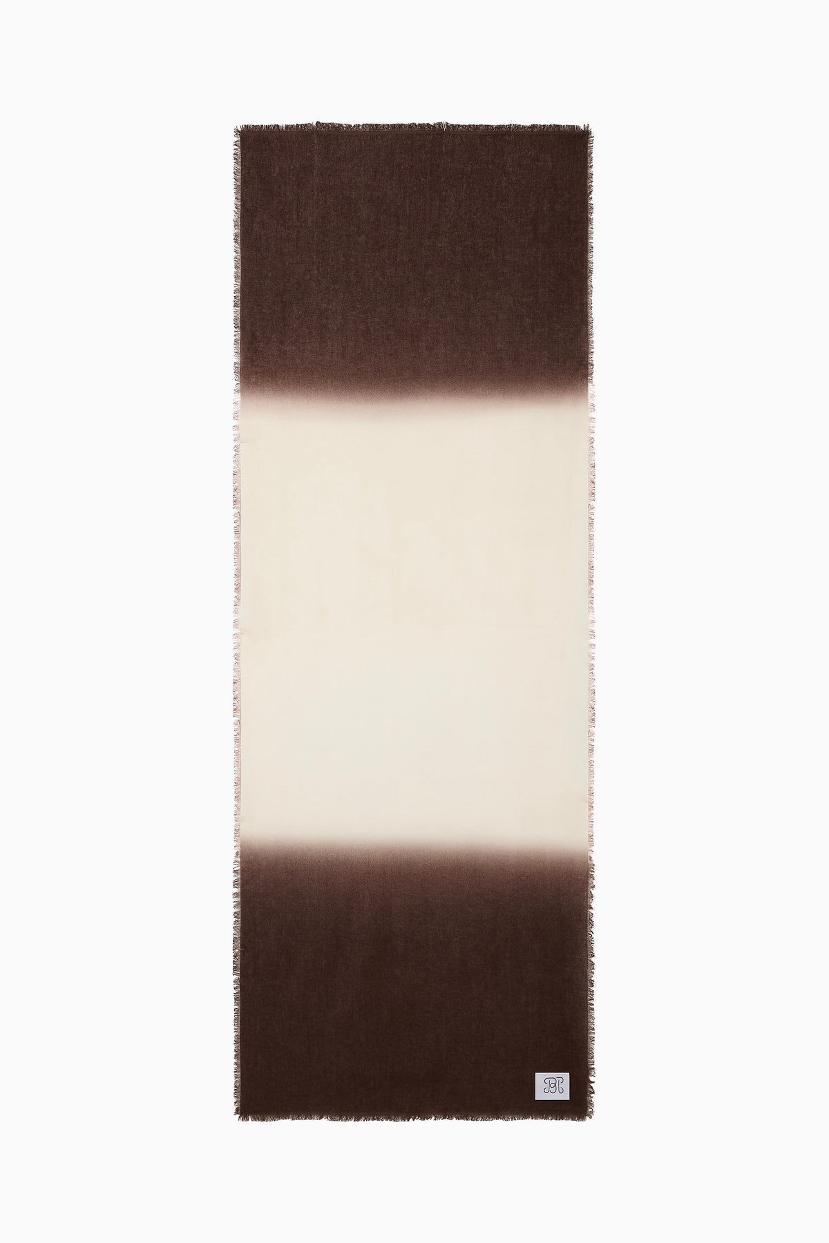 Cashmere Whisper Thin Scarf - Whisper White / Cafe Solo