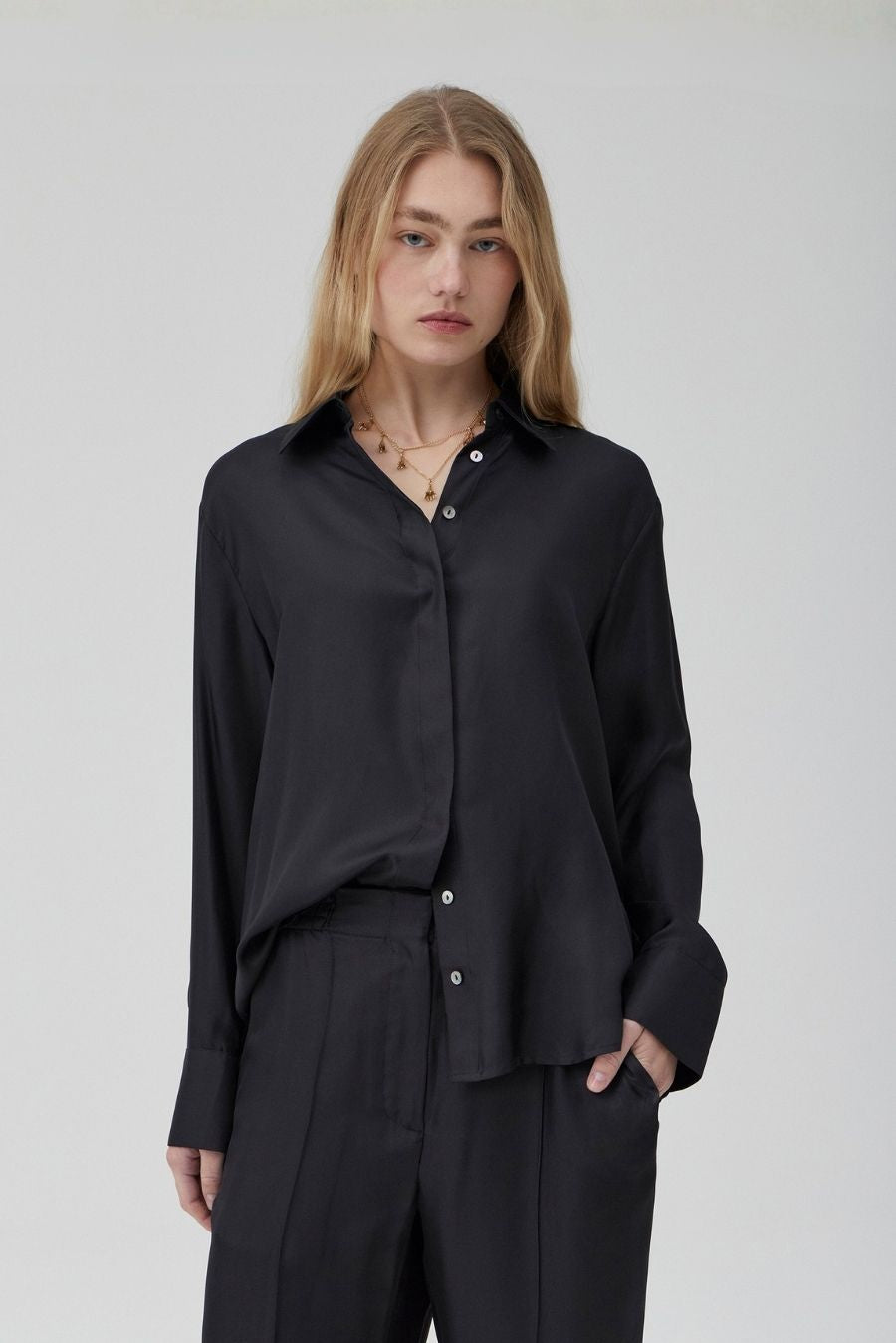 Hero Shirt - Black Silk
