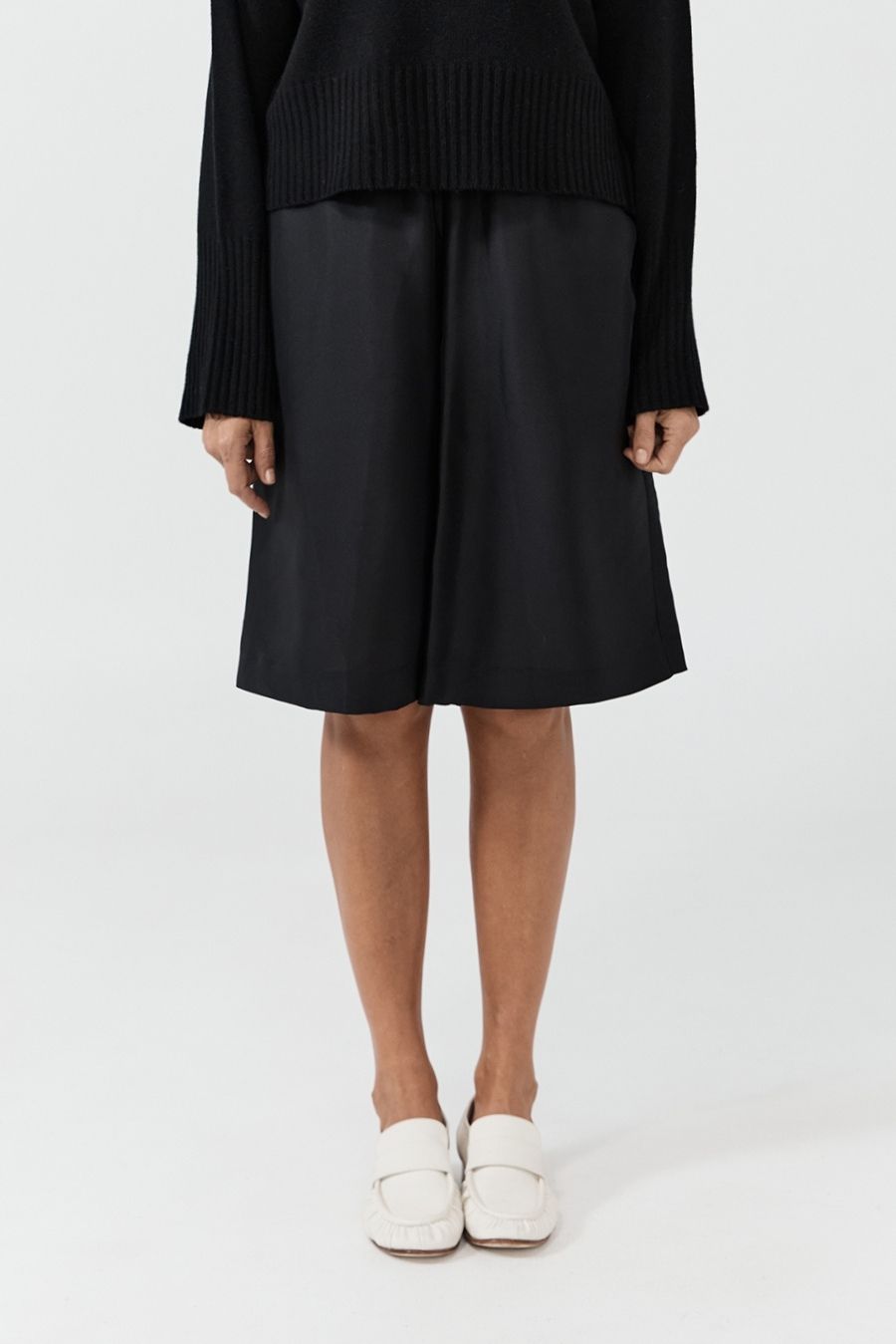 Culotte - Black Smooth Silk