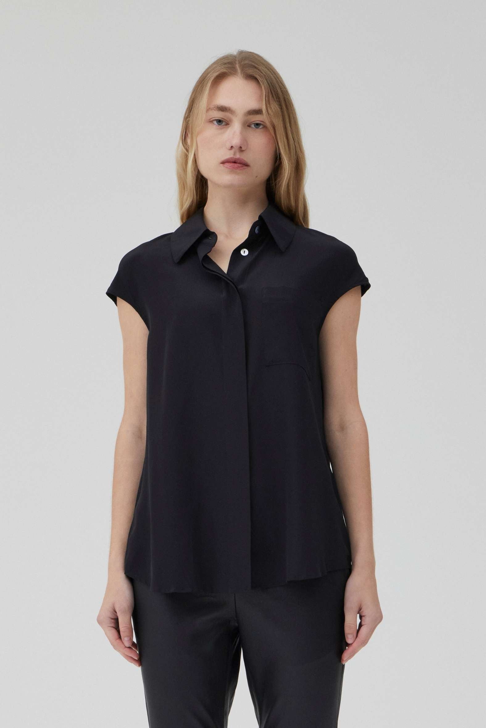 Easy Shirt - Black Silk