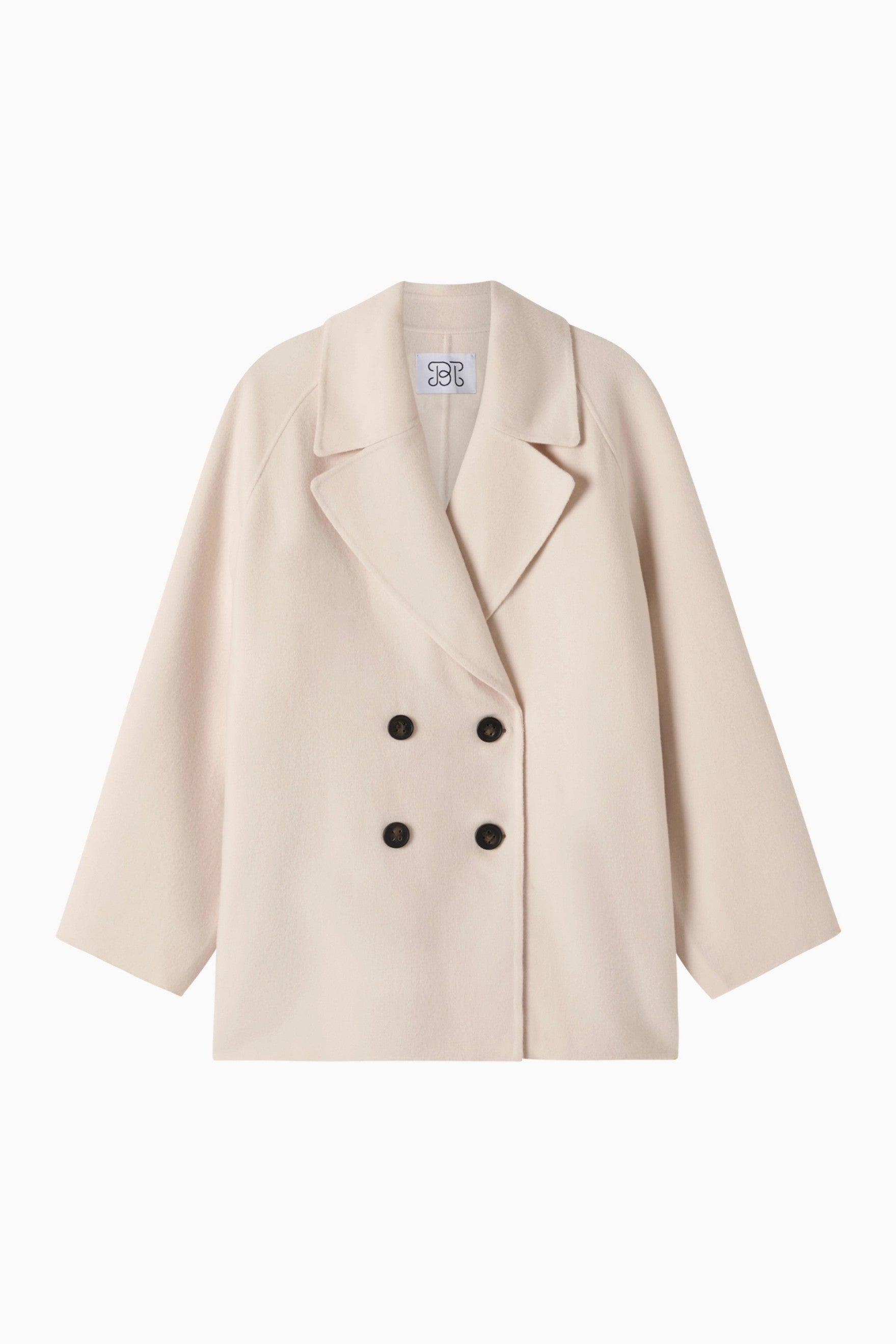 Cashmere Peacoat - Salt
