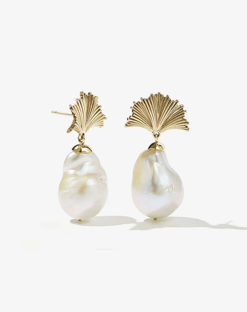 Meadowlark Large Vita Drop Earrings - Gold