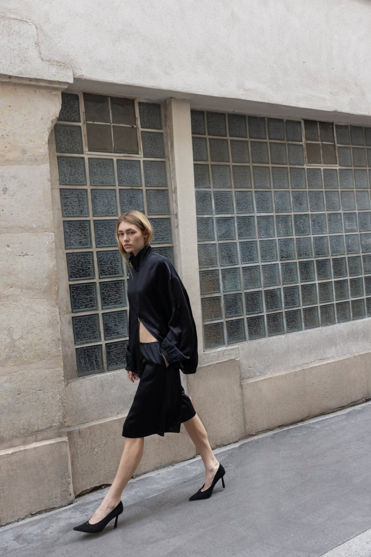 Resort Culotte - Black Luxe Silk