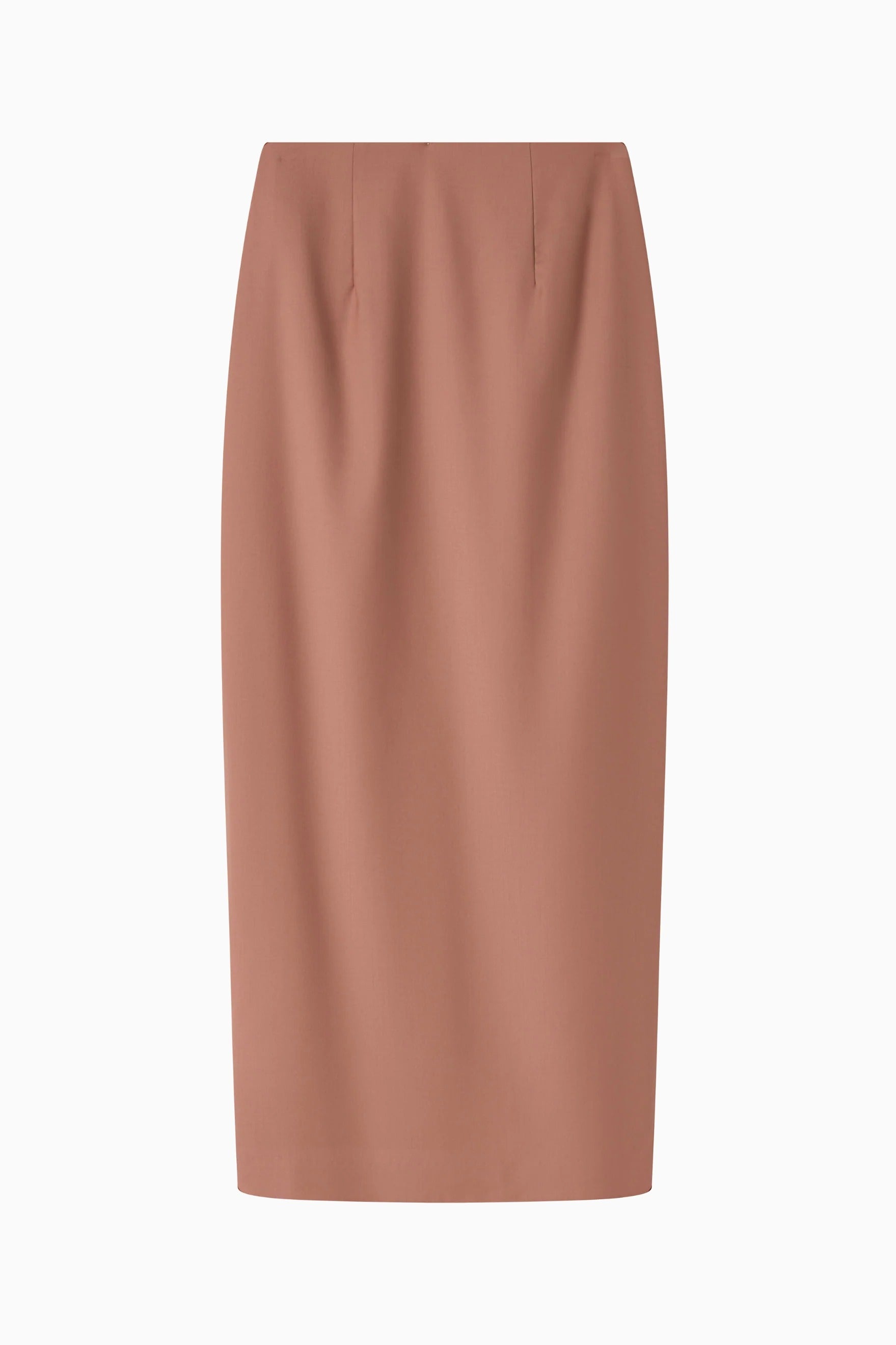 Column Skirt - Faded Rose Wool flatlay