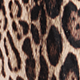  Leopard Brown Silk Linen