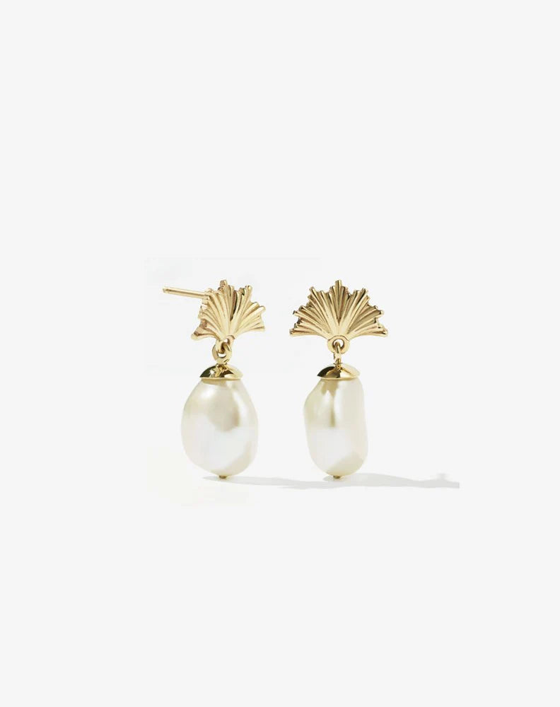 Meadowlark Small Vita Drop Earrings - Gold