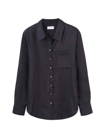 Borrowed Silk Shirt - Black CDC